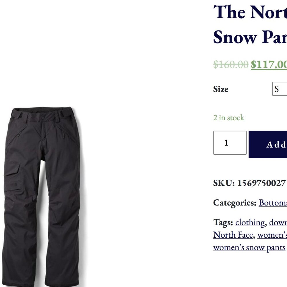 The North Face Black Active Hiking Freedom med